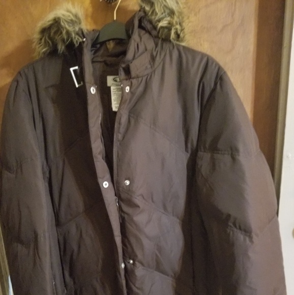 Athletic Works Jackets & Coats Womens Brown Hooded Jacket Xxl Poshmark